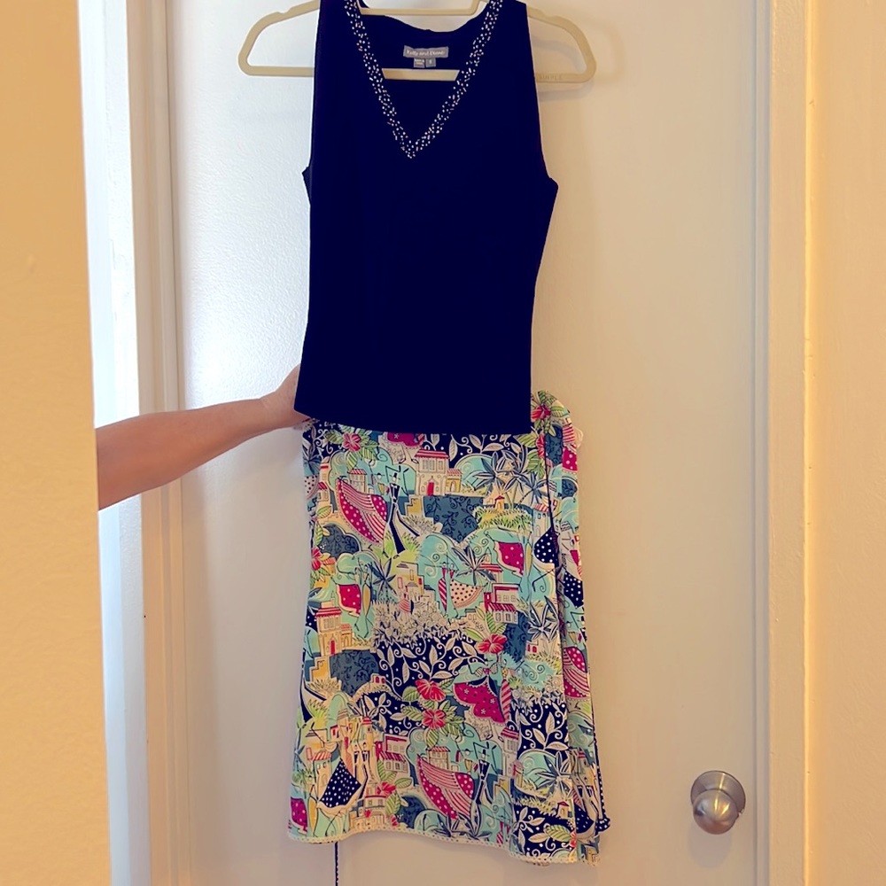 Kelly and Diane Size S/4 top/skirt set